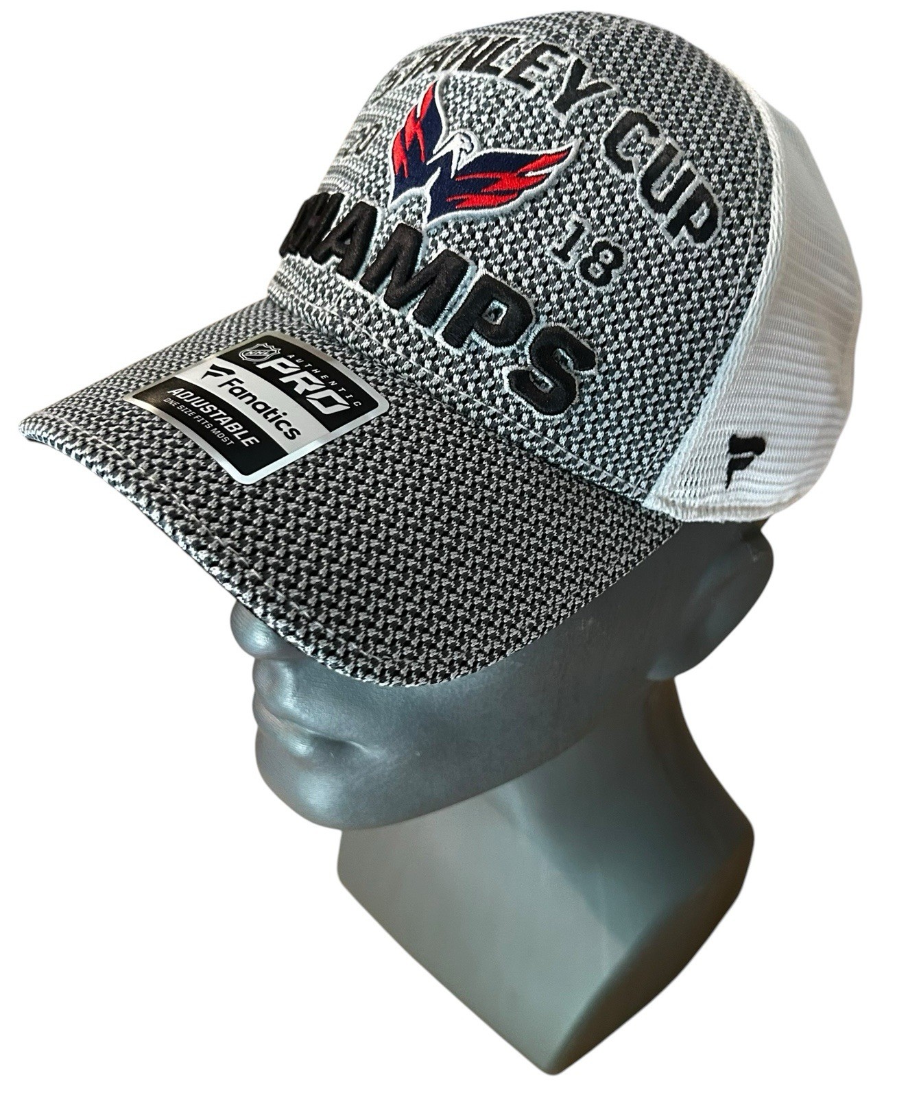 Washington Capitals 2018 Stanley Cup Champions Mesh Trucker Cap Hat Fanatics NEW
