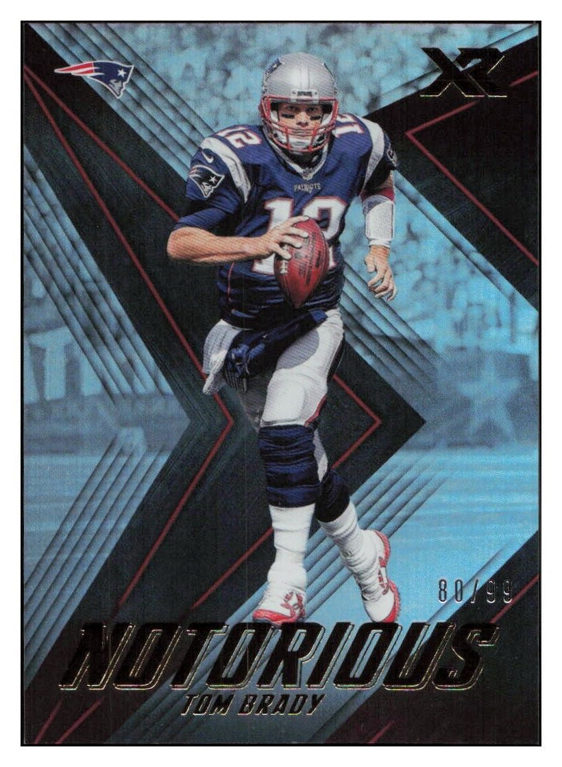 D701 TOM BRADY 2017 PANINI XR NOTORIOUS 80/99 NEW ENGLAND PATRIOTS RARE SP