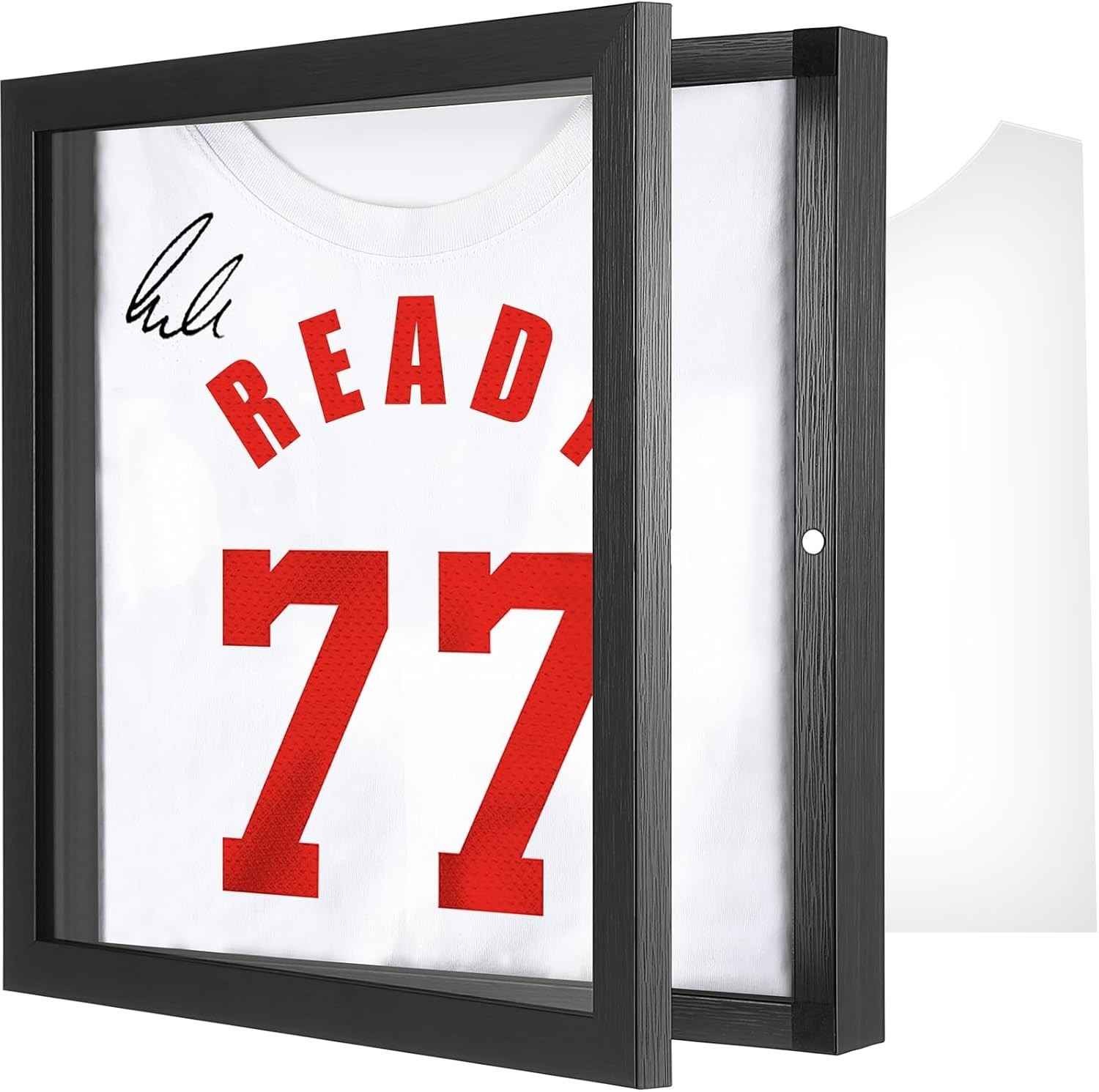 Jersey Wooden Frame Display Case -Shadow Box with 98% UV Protection Acrylic and