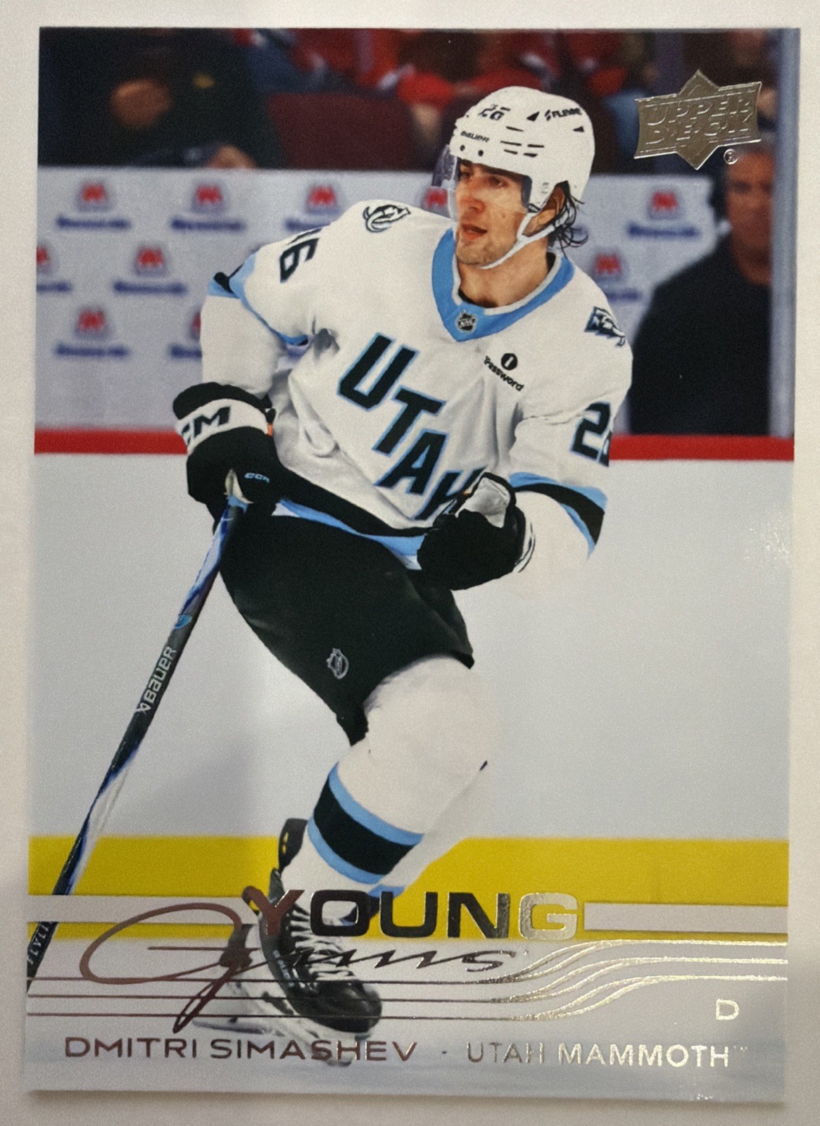 2025-26 Upper Deck Series 2 #470 Dmitri Simashev Young Guns Utah Mammoth