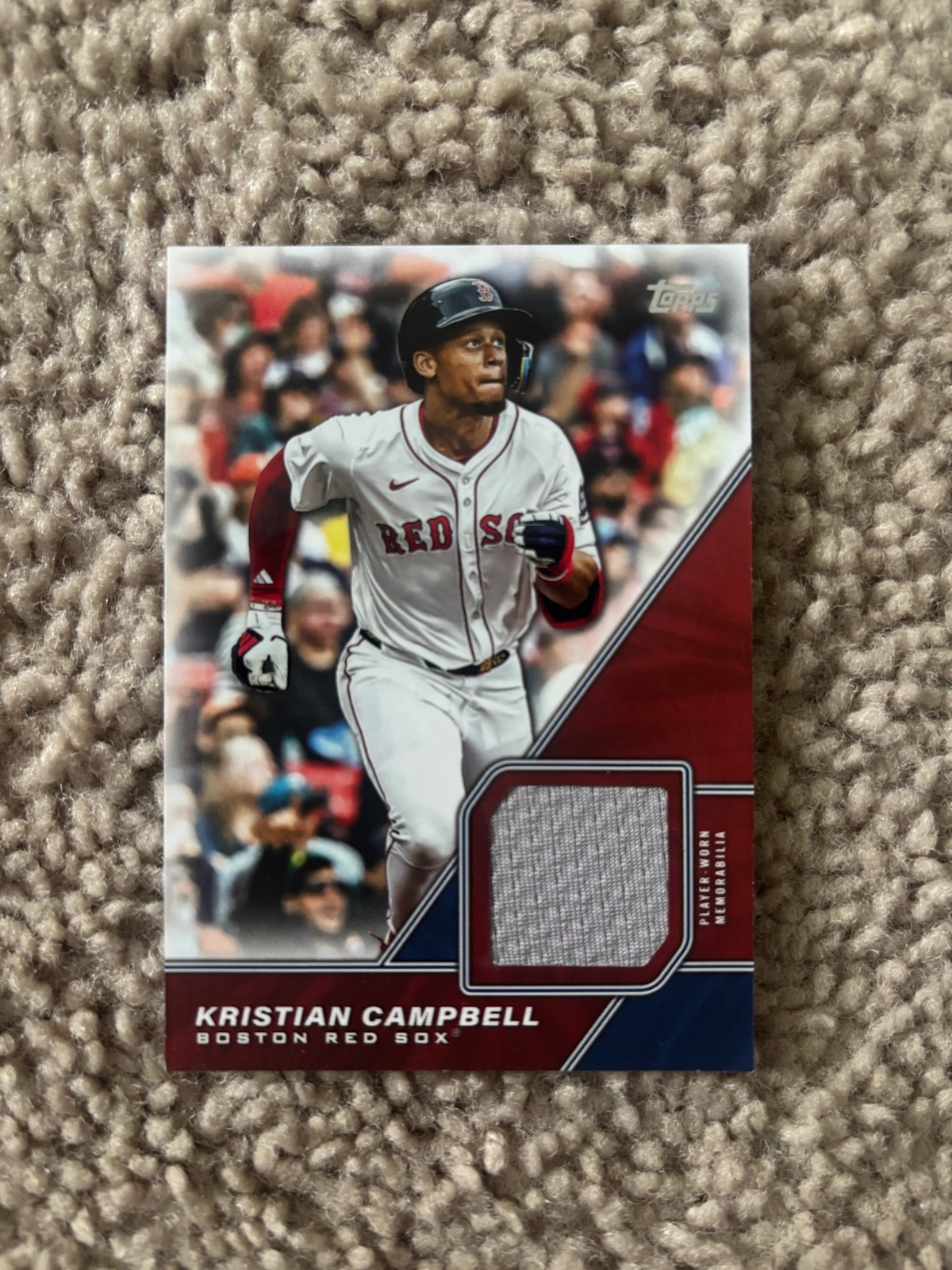 2026 Topps Series 1 Kristian Campbell Major League Materials #MLM-KC Red Sox