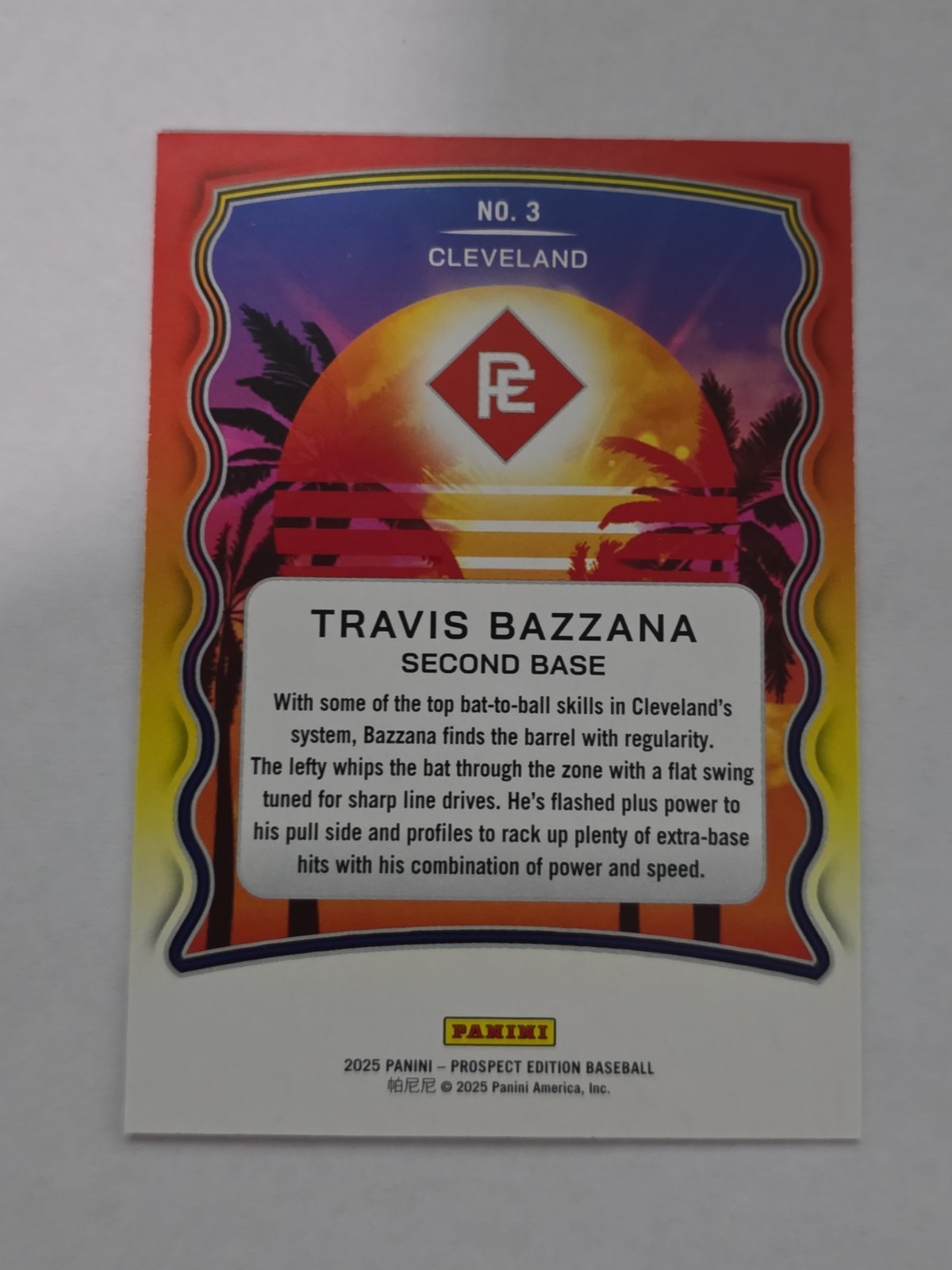 2025 Panini Prospect Edition Travis Bazzana Prepping For The Pros Blue /99 #3