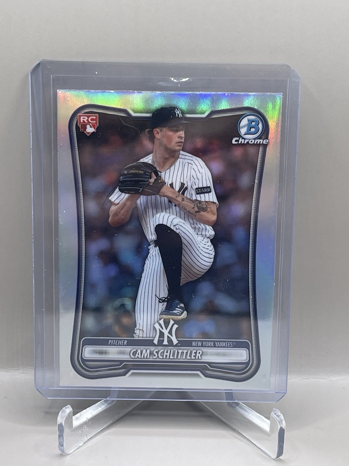 2026 Bowman Cam Schlittler Chrome Red RC Variation #53 New York Yankees Rookie