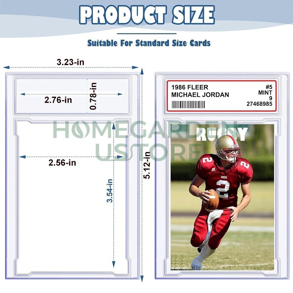 5PCS Empty Graded Card Holder PSA Style Slab For Pokemon 35PT Cards