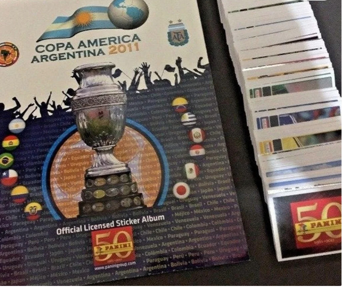 Panini Copa America Argentina 2011 – Complete Set & Empty Album