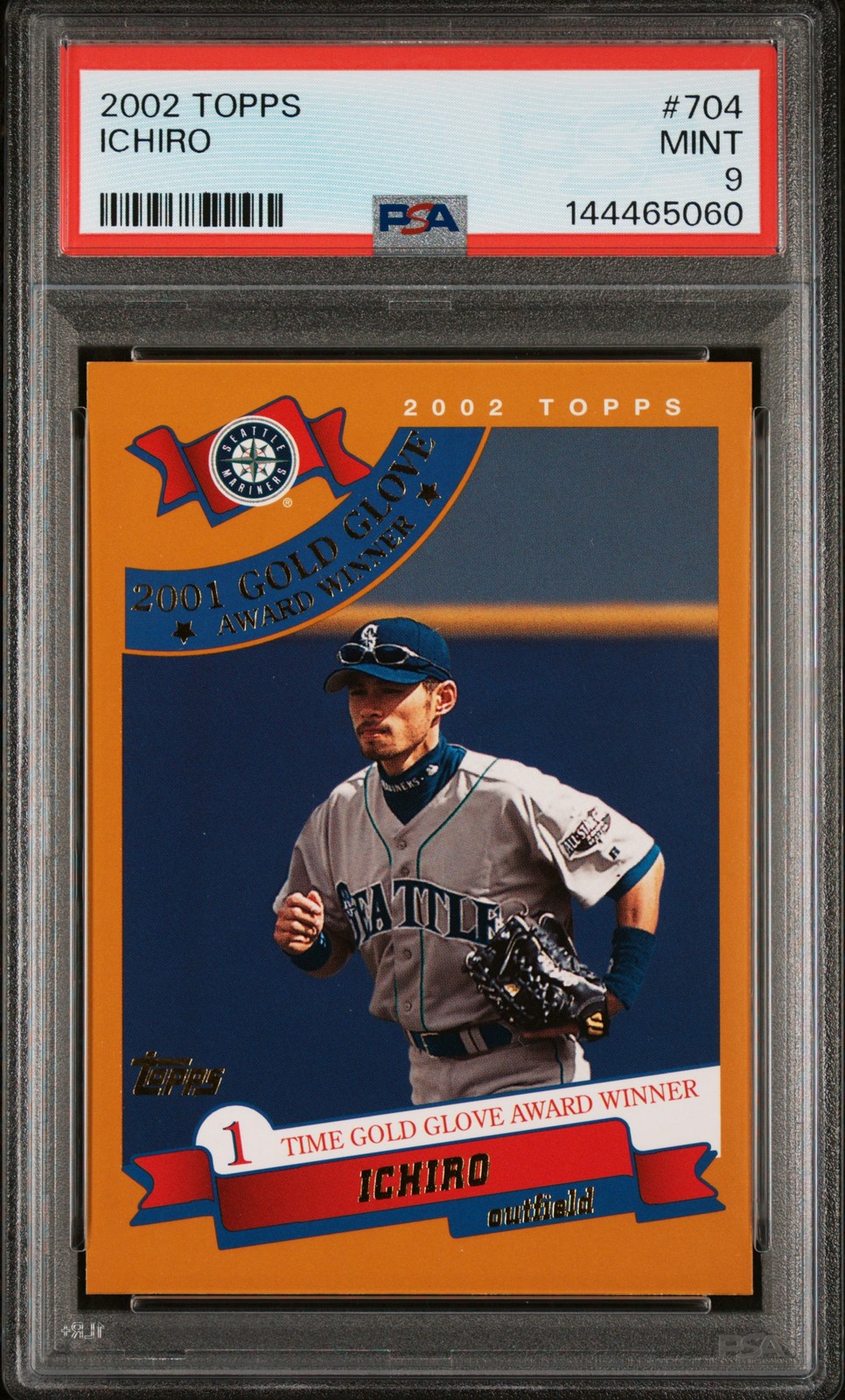 2002 TOPPS #704 ICHIRO PSA 9
