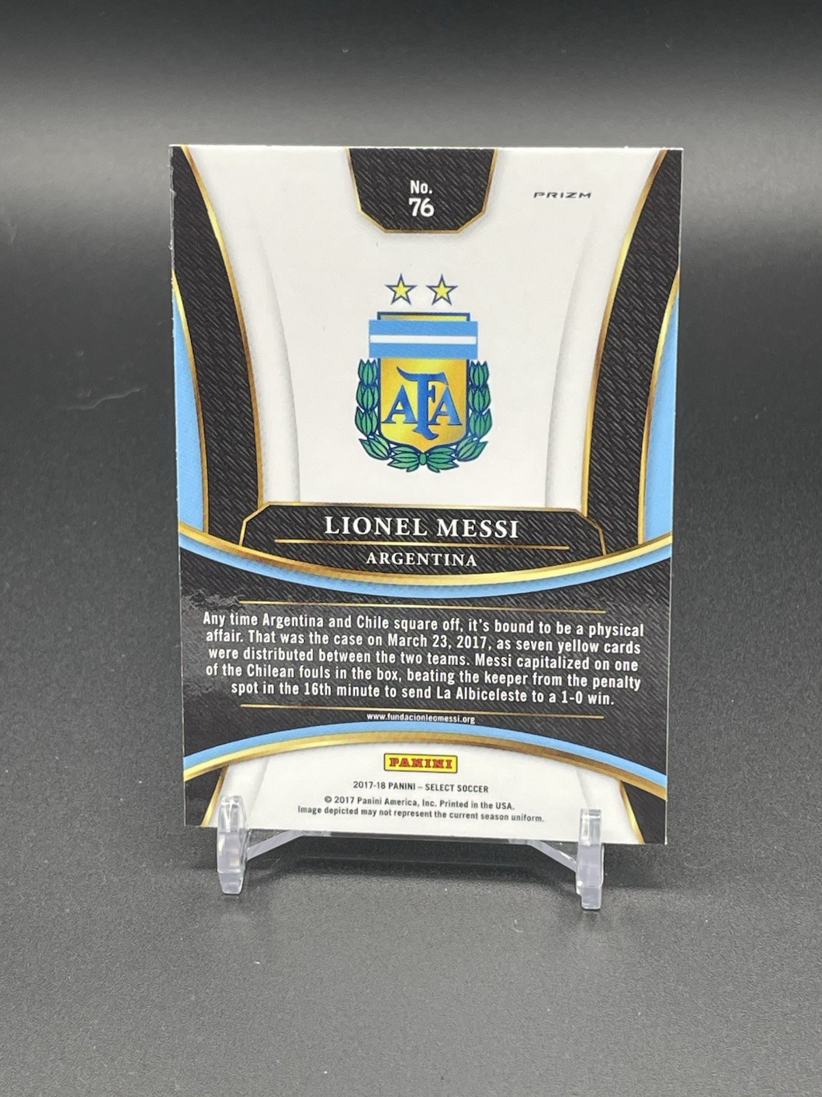 2017 Panini Select Lionel Messi Multi-Color Terrace 76 Argentina 🇦🇷