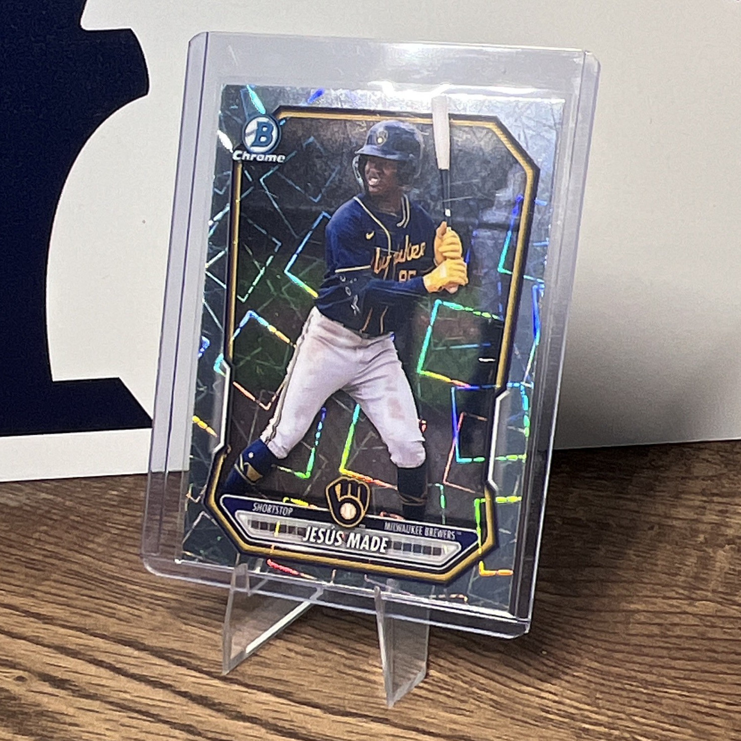Bowman Chrome Jesus Made Milwaukee Brewers RC 1st MLB Baseball Card