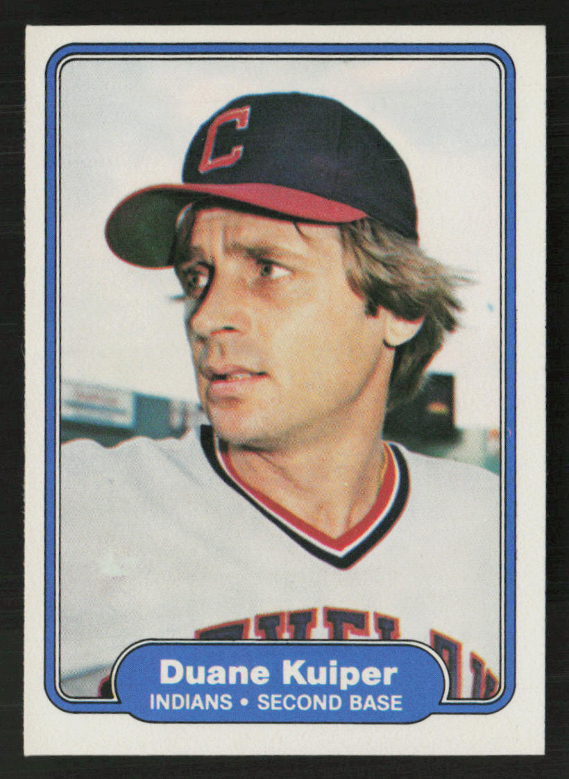 Duane Kuiper 1982 Fleer #373 Cleveland Indians Baseball Card