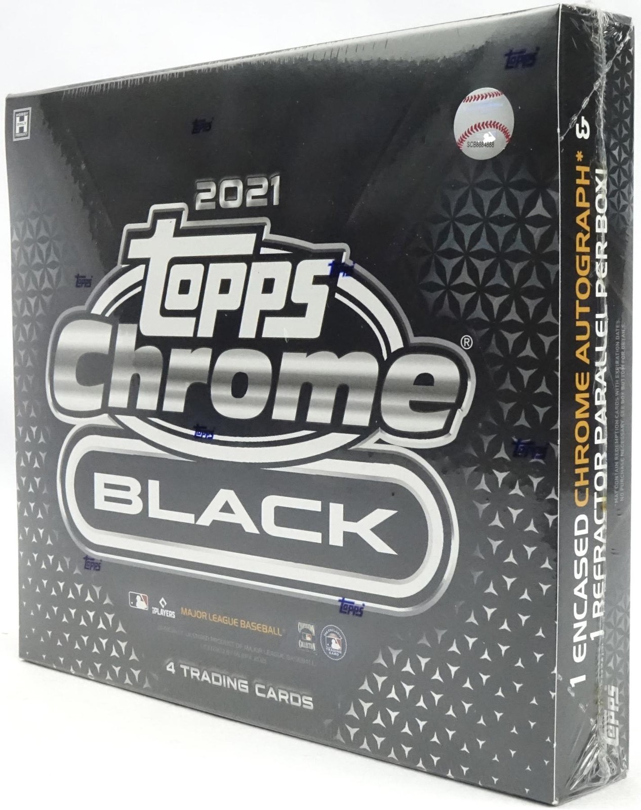 2021 Topps Chrome Black Baseball Factory Sealed HOBBY BOX (1 Auto/Box) QTY AVAIL