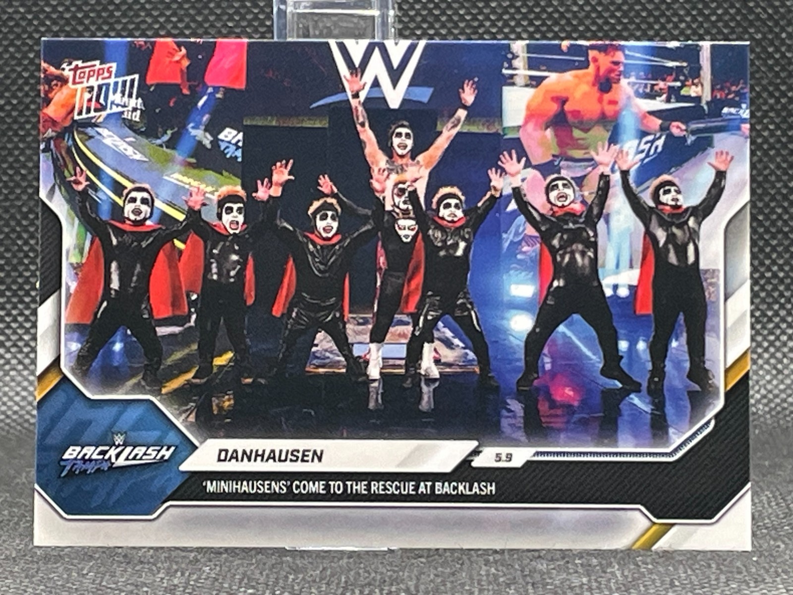 Danhausen 2026 Topps Now WWE #57 Minihausens Come to the Rescue at Backlash