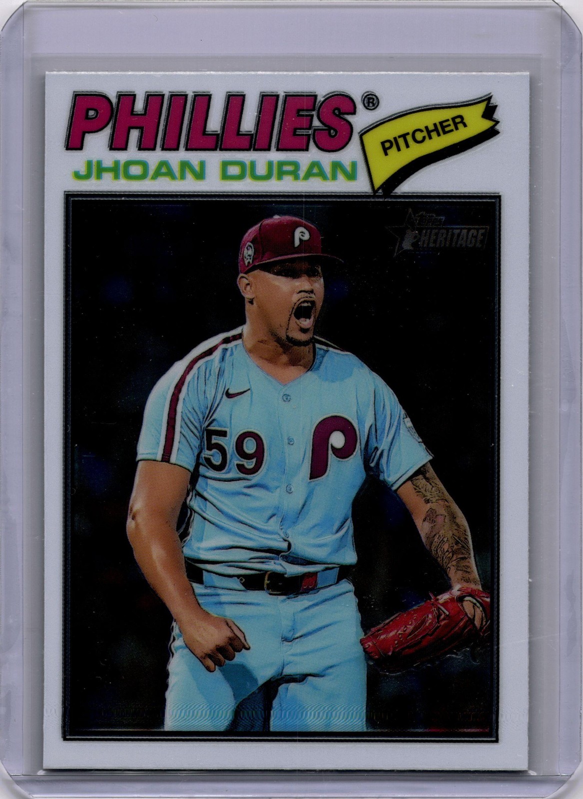 2026 Topps Heritage #14 Jhoan Duran Chrome SP