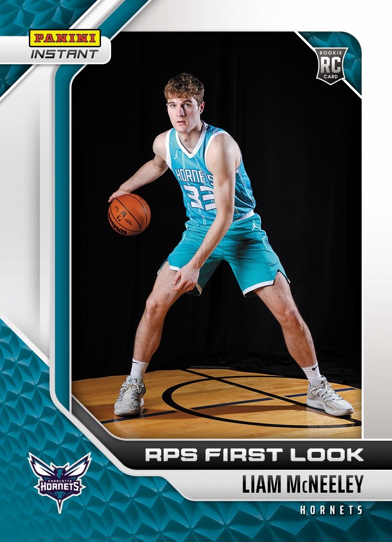 Liam McNeeley 2025 Panini Instant NBA RPS First Look #5 RC – Qty