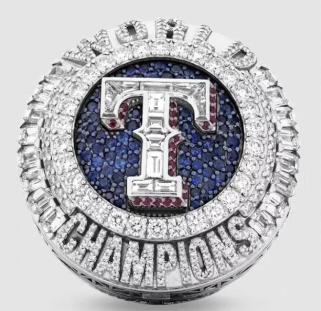 MLB 2023 Texas Rangers World Series Championship Ring /Seaber/ Size9-11-13