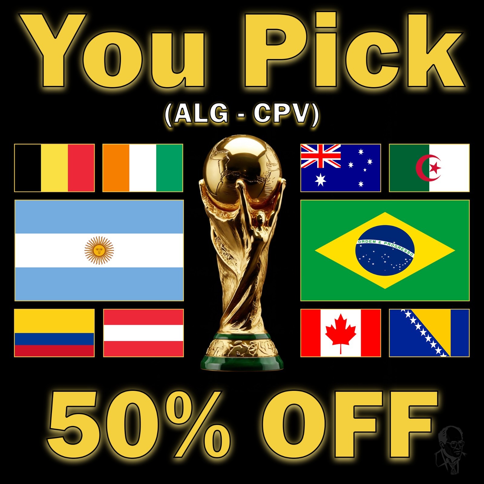 Panini World Cup 2026 Stickers – Complete Your Set – You Pick – 50%OFF (ALG-CPV)
