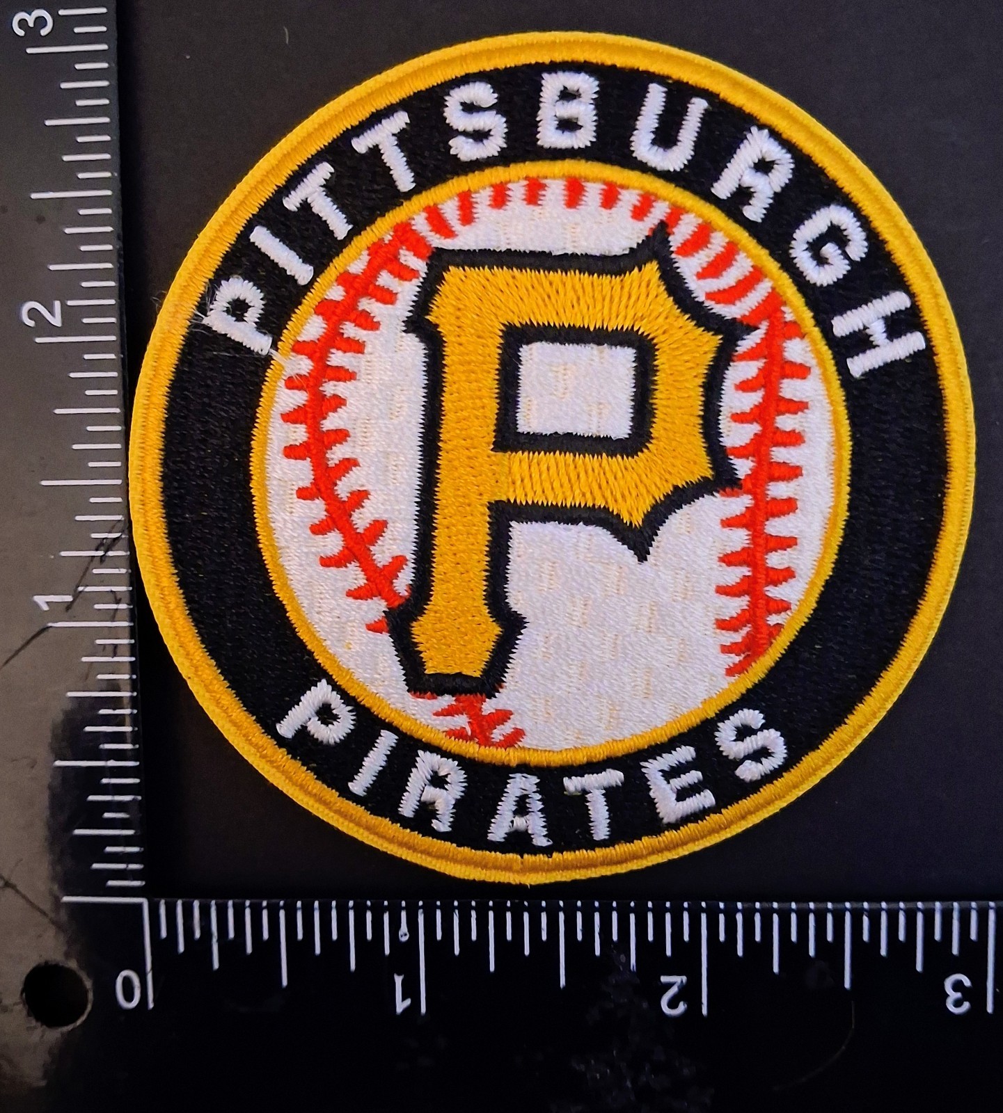 PITTSBURGH PIRATES IRONON EMBROIDERED PATCH
