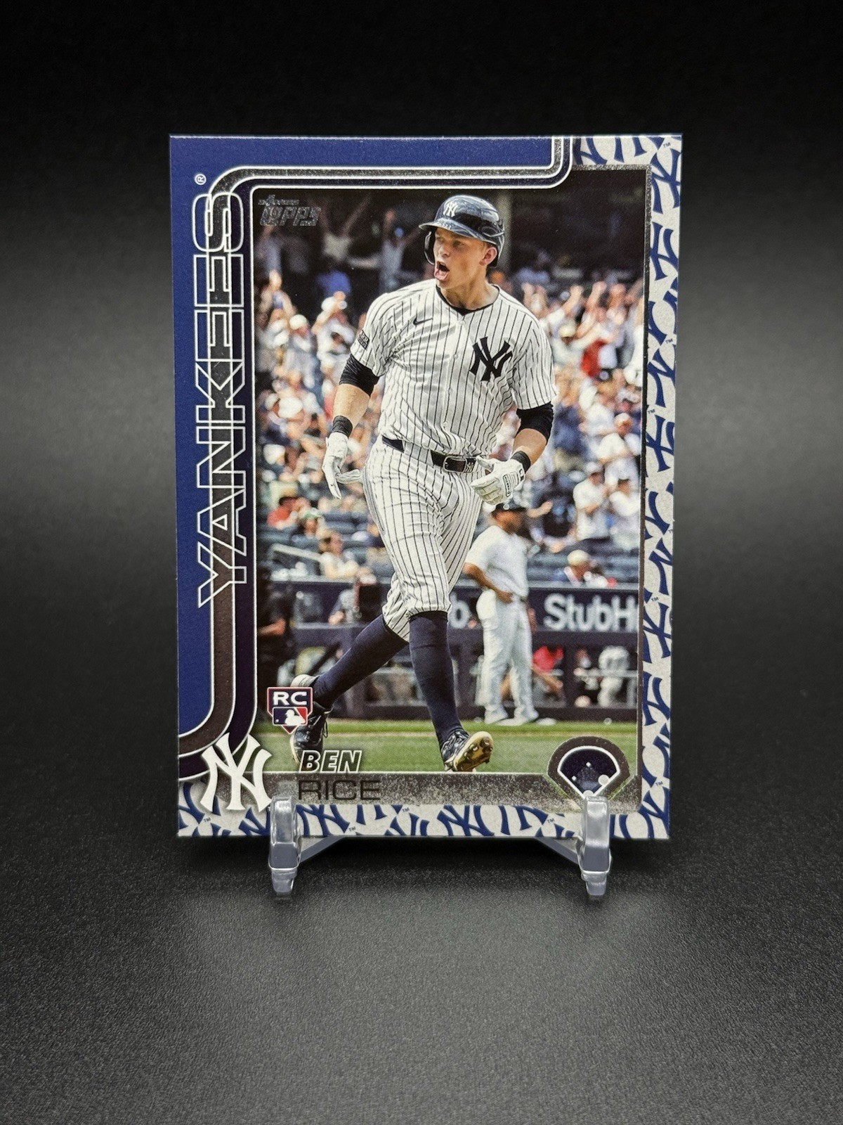 2025 Topps Series One Ben Rice Rookie Yankees Team Color Border Variation SSP