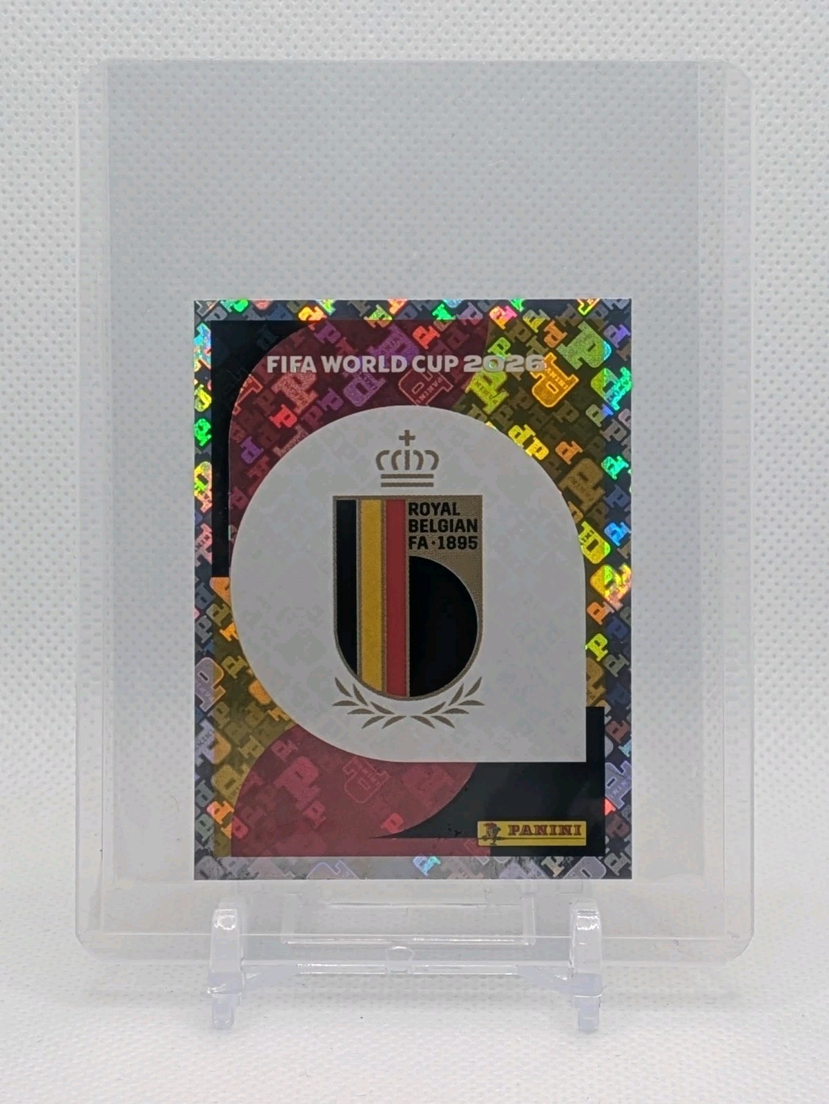 2026 Panini FIFA World Cup Sticker Belgium #BEL1 Emblem Logo Badge Foil
