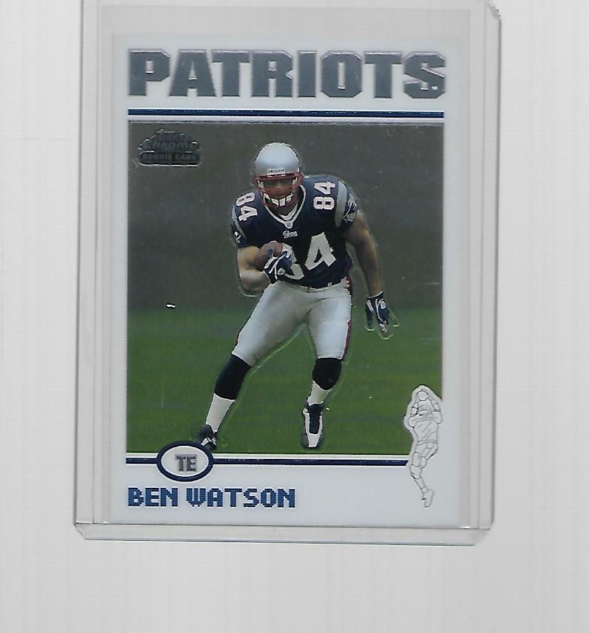 2004 TOPPS CHROME FOOTBALL BEN WATSON ROOKIE SHORTPRINT #197
