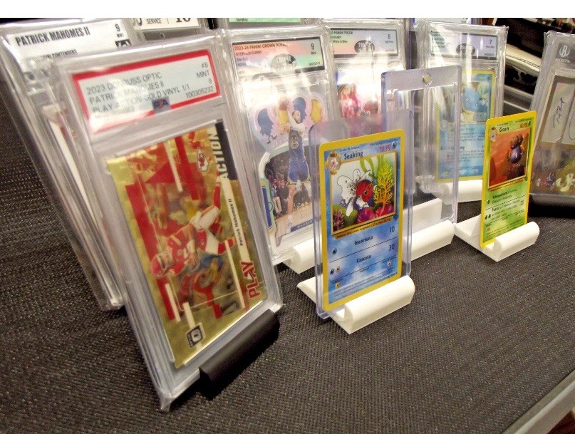 3 PACK 3D Graded Card Stand Holder PSA Display 🔥UNIVERSAL🔥 Top loader & Slabs
