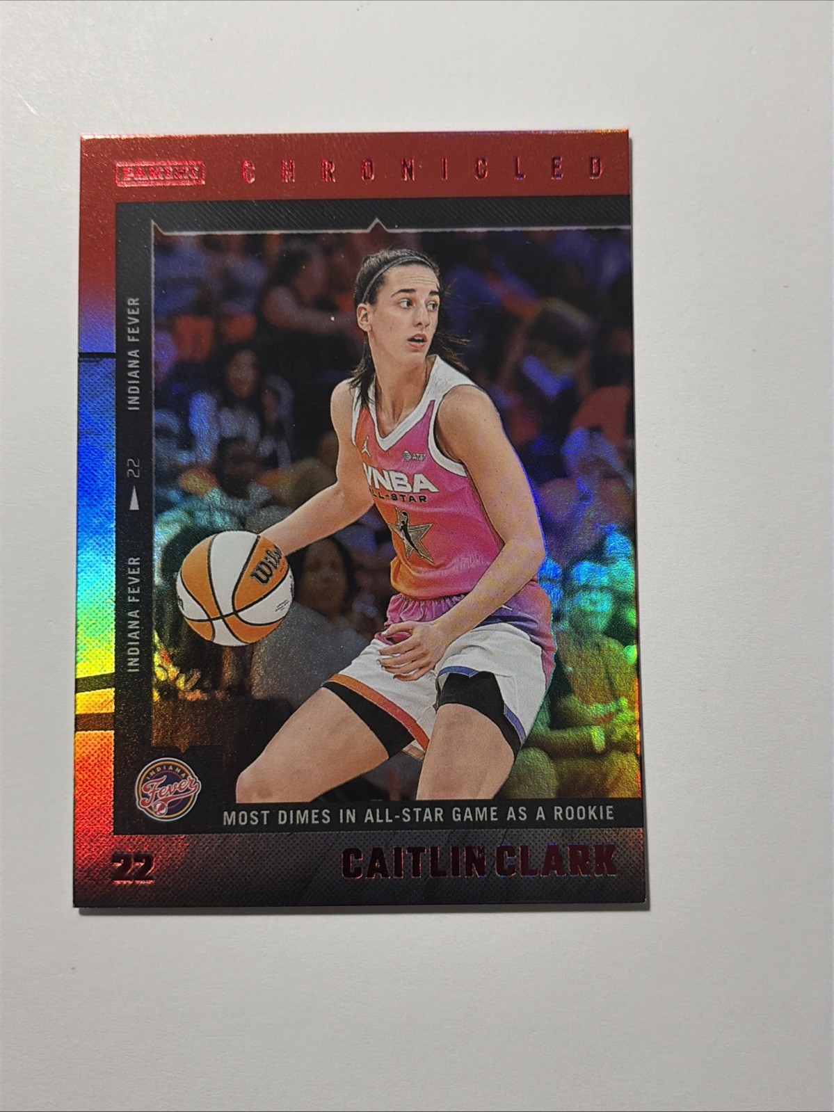 2025 Caitlin Clark Chronicled #7 Caitlin Clark Red Foil