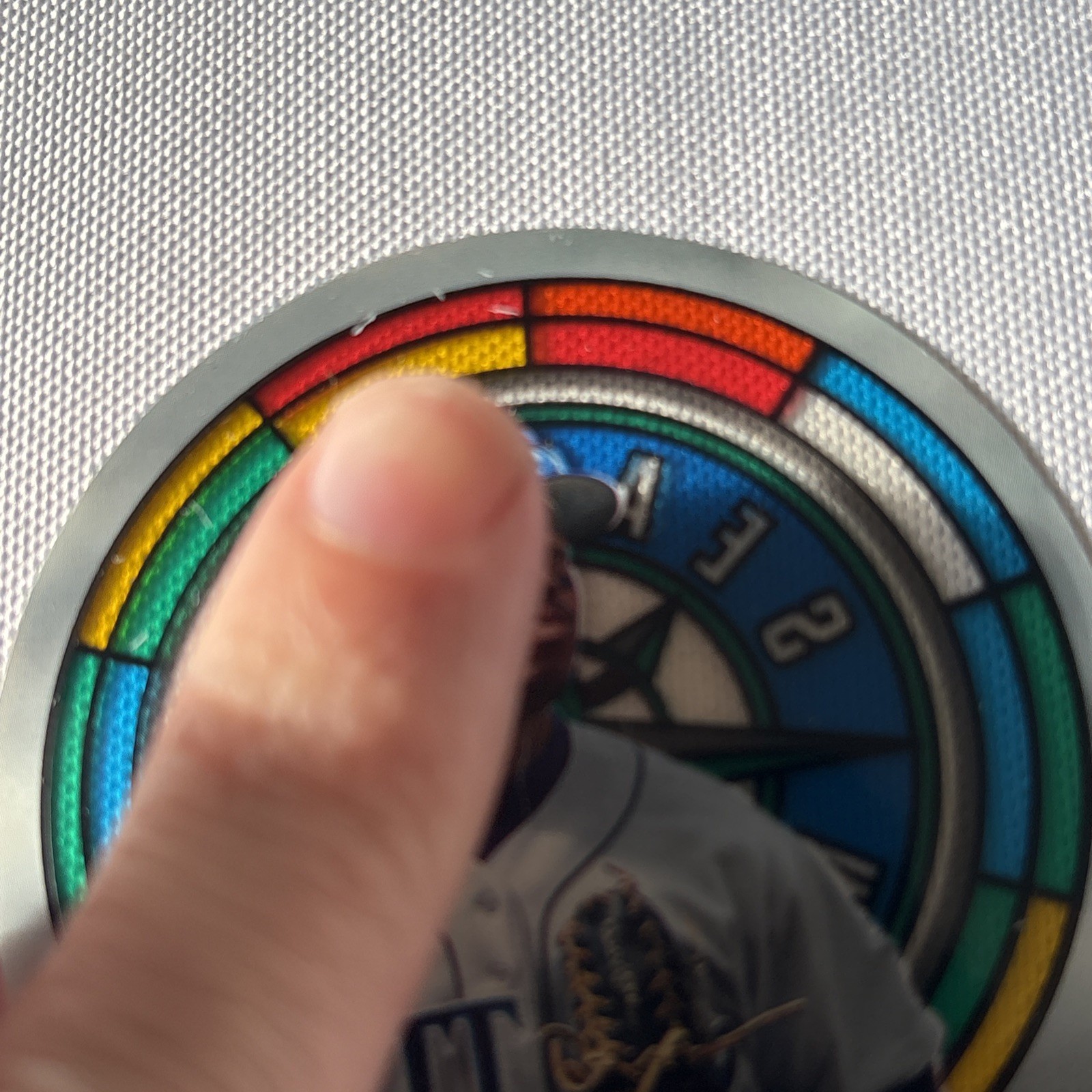 1996 Studio KEN GRIFFEY JR “STAINED GLASS STARS” SSP INSERT ACETAE DIE CUT 2/12