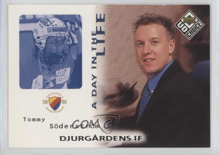 1998 Upper Deck UD Choice Swedish A Day in the Life Tommy Soderstrom #DL3 0sf1