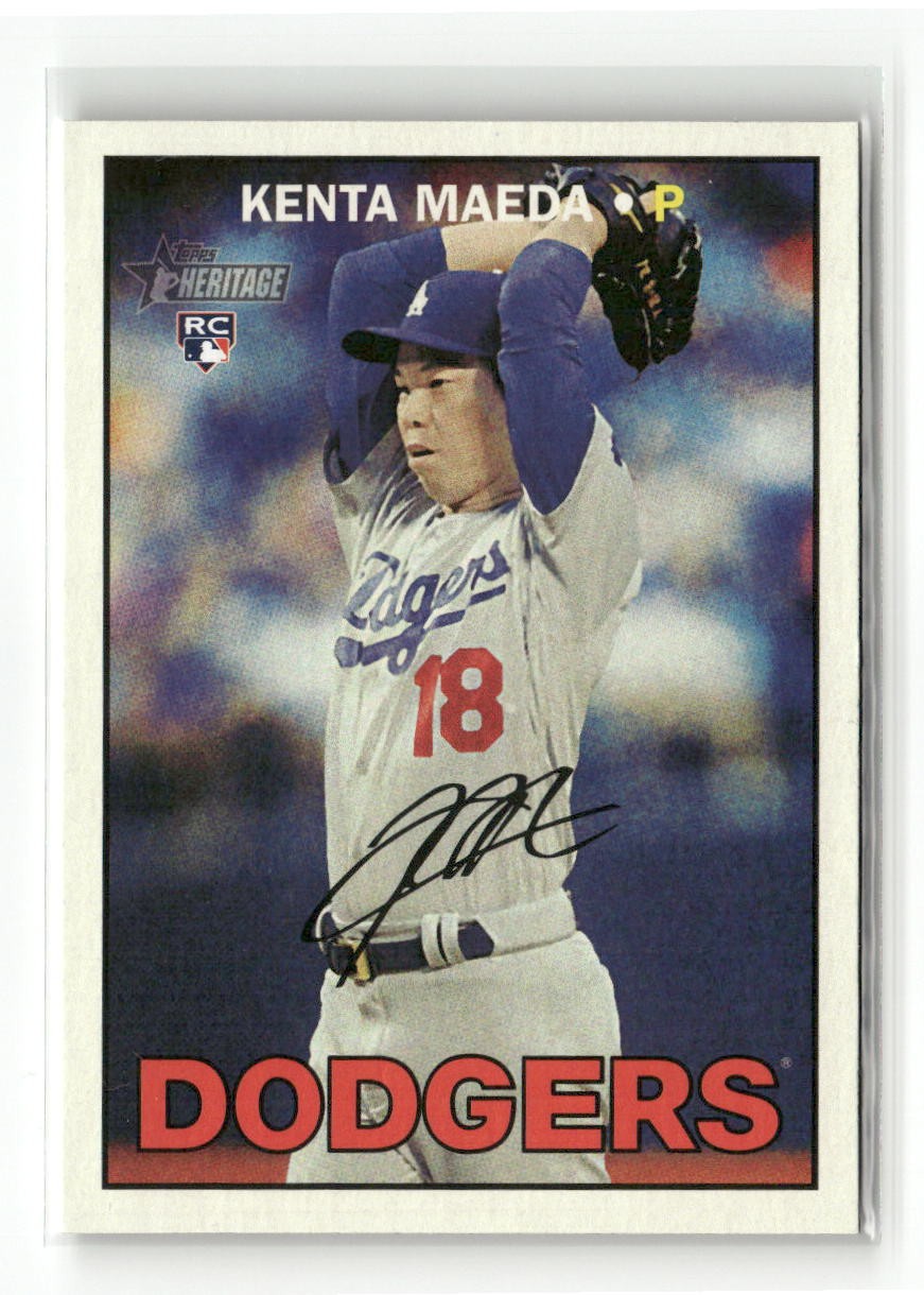2016 Topps Heritage #701b Kenta Maeda : Action Image