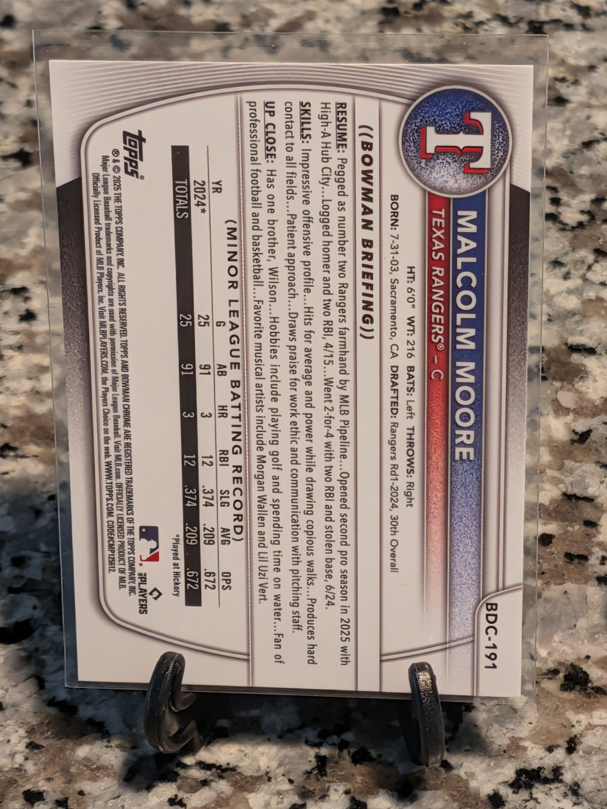 2025 Malcolm Moore Bowman 3ct. Refractors #1/10 #1/100 #1/150 Master Alphas Lot