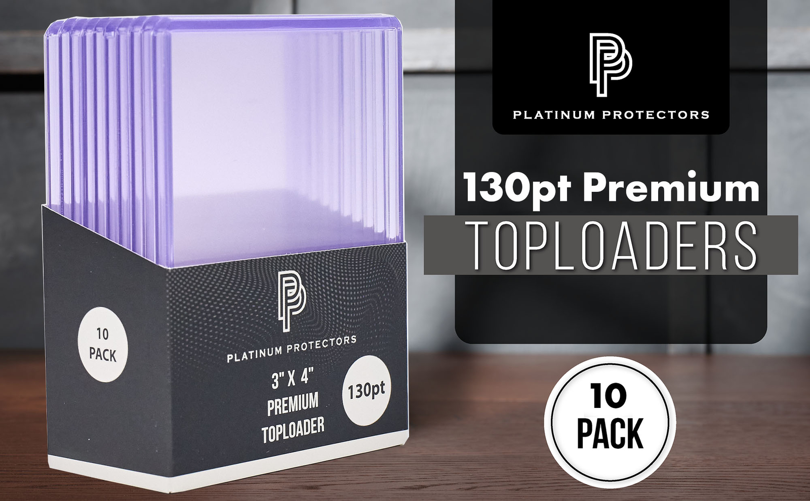 Platinum Protectors 130pt Toploaders Trading Card Sleeves Plastic Card Holders