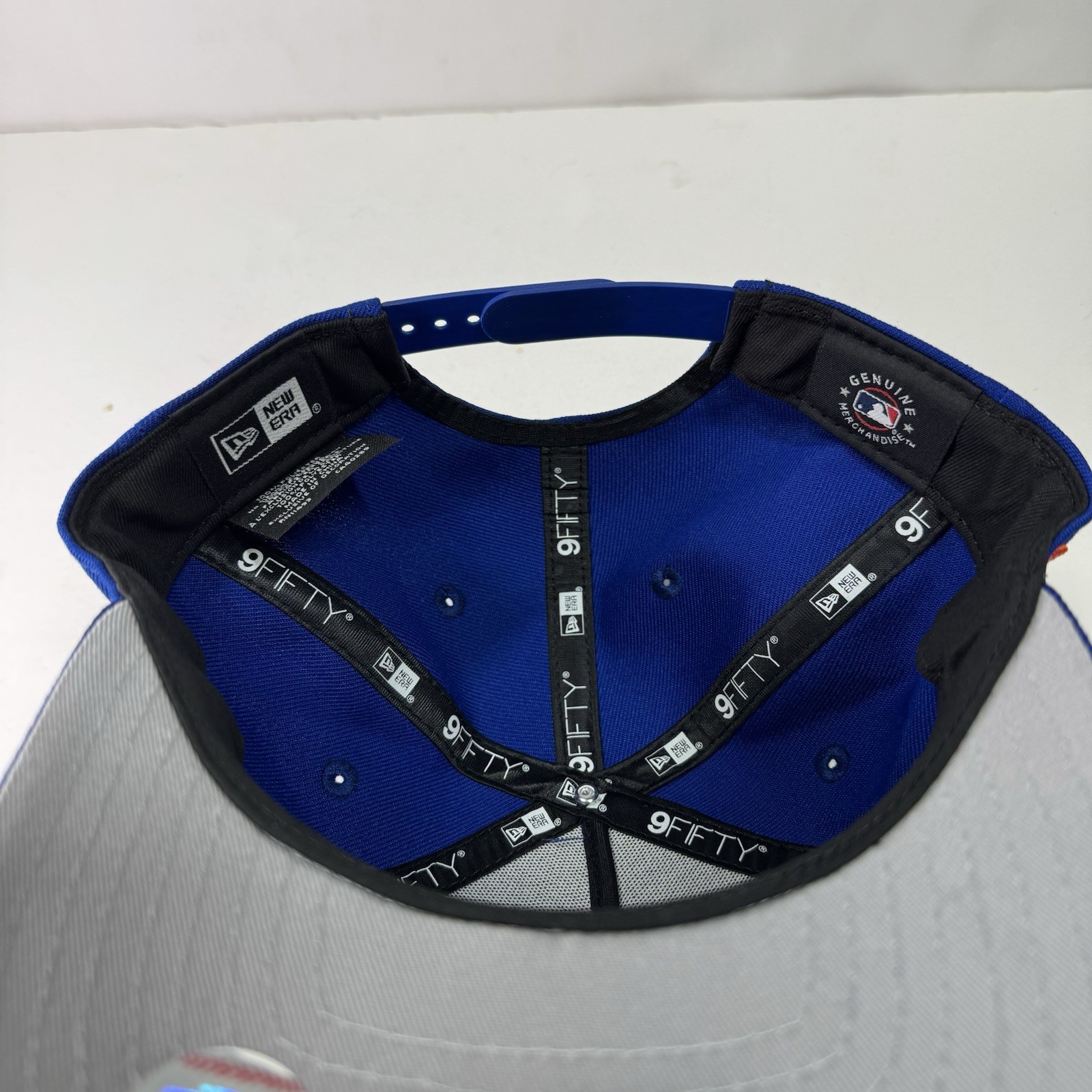 New York Mets New Era Upside Down 9FIFTY A-Frame Snapback Curve Blue Hat Cap NWT
