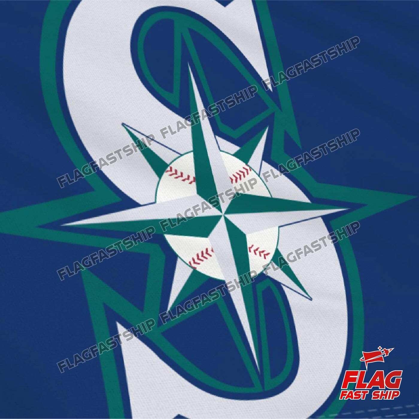 Seattle Mariners 3×5 ft Flag Banner MLB World Series Vintage FREE Shipping