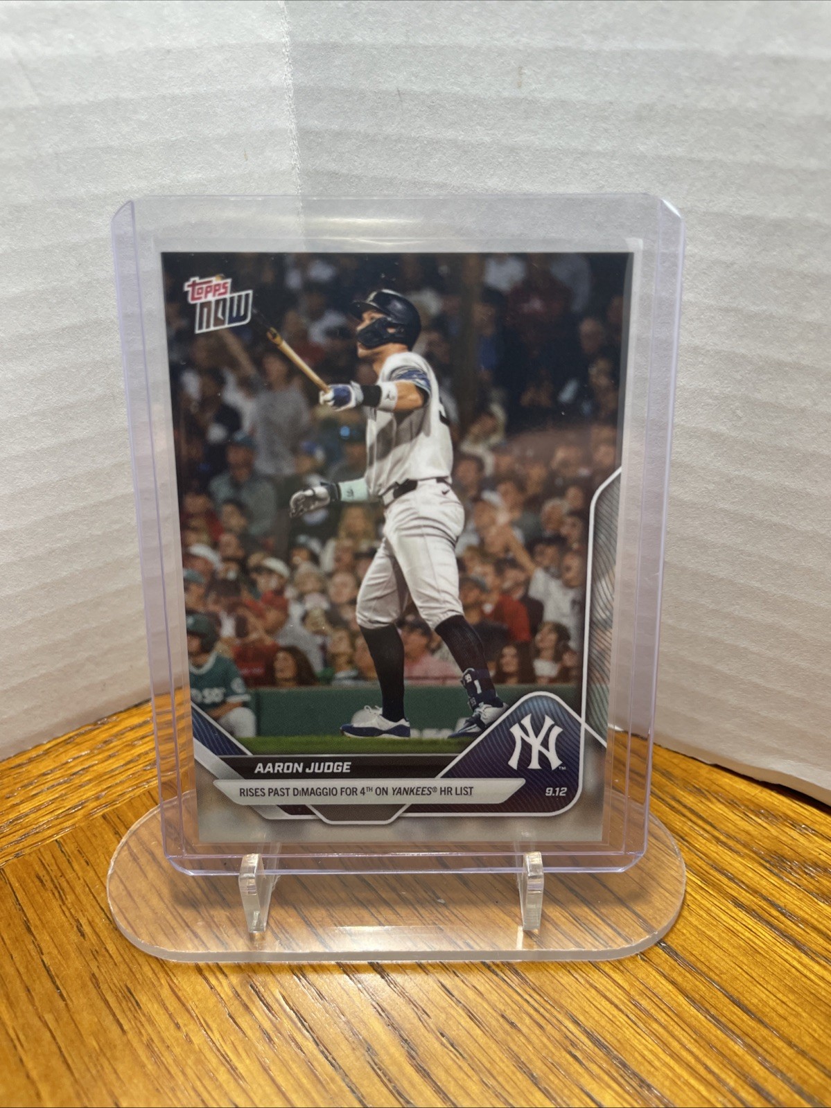 Aaron Judge – 2025 MLB Topps NOW – Card # 697 – PASSES DiMAGGI Yankees