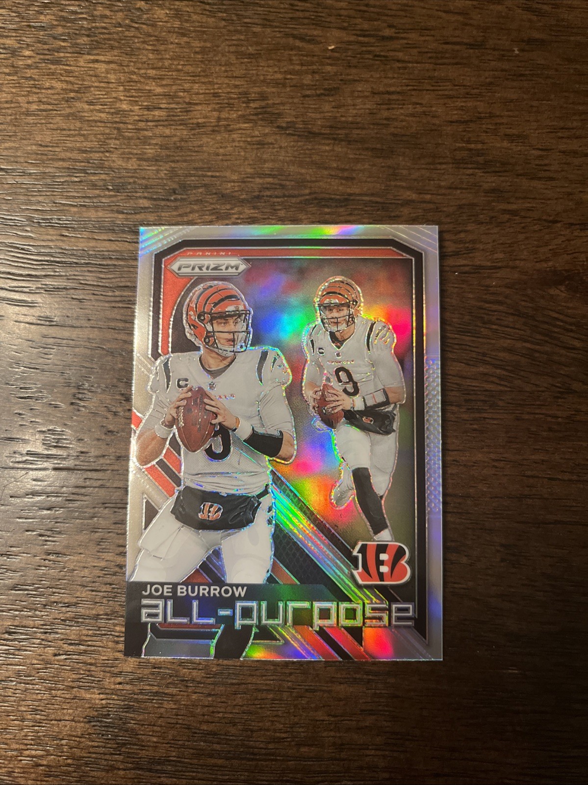 2023 Panini Prizm – All Purpose Joe Burrow #APP-JB Silver Prizm Bengals NFL