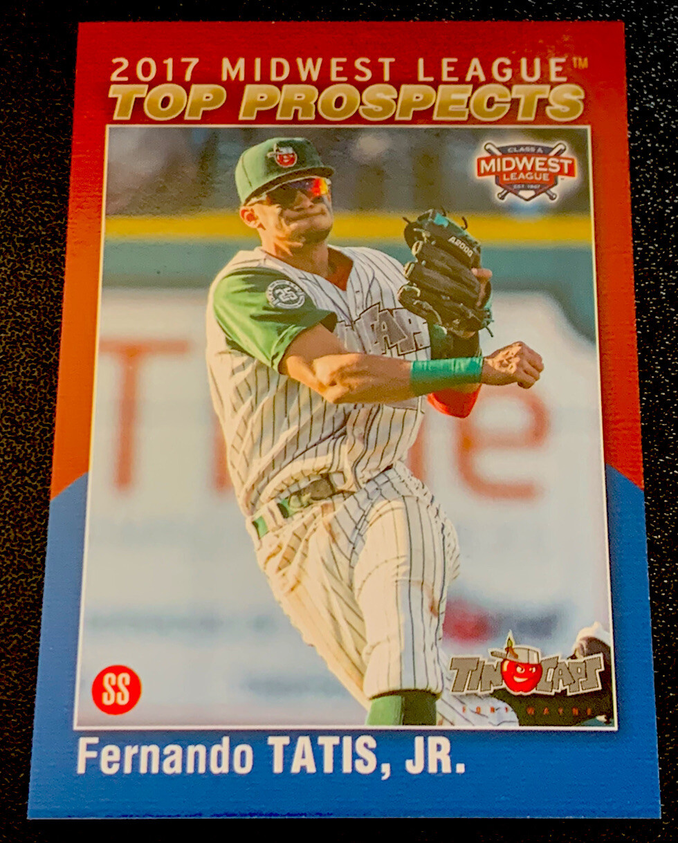 2017 Fernando Tatis Jr. Midwest League Top Prospects Minor League RC Rookie! QTY
