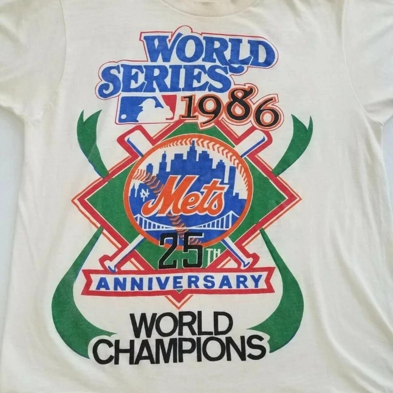Vintage New York Mets World Series Champions 1986 T-shirt AN47880