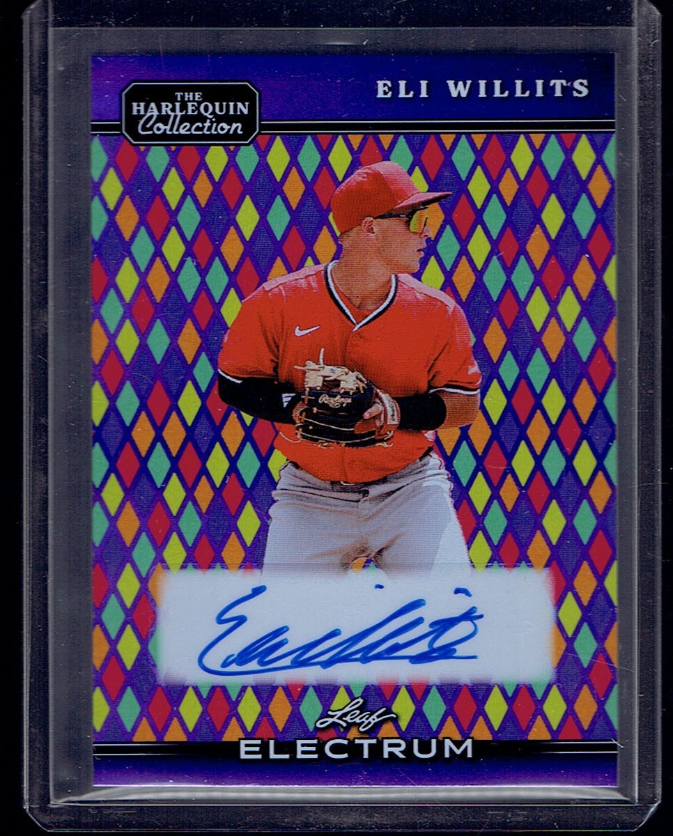 2026 Leaf Electrum Eli Willits The Harlequin Collection Autograph Auto 1/1