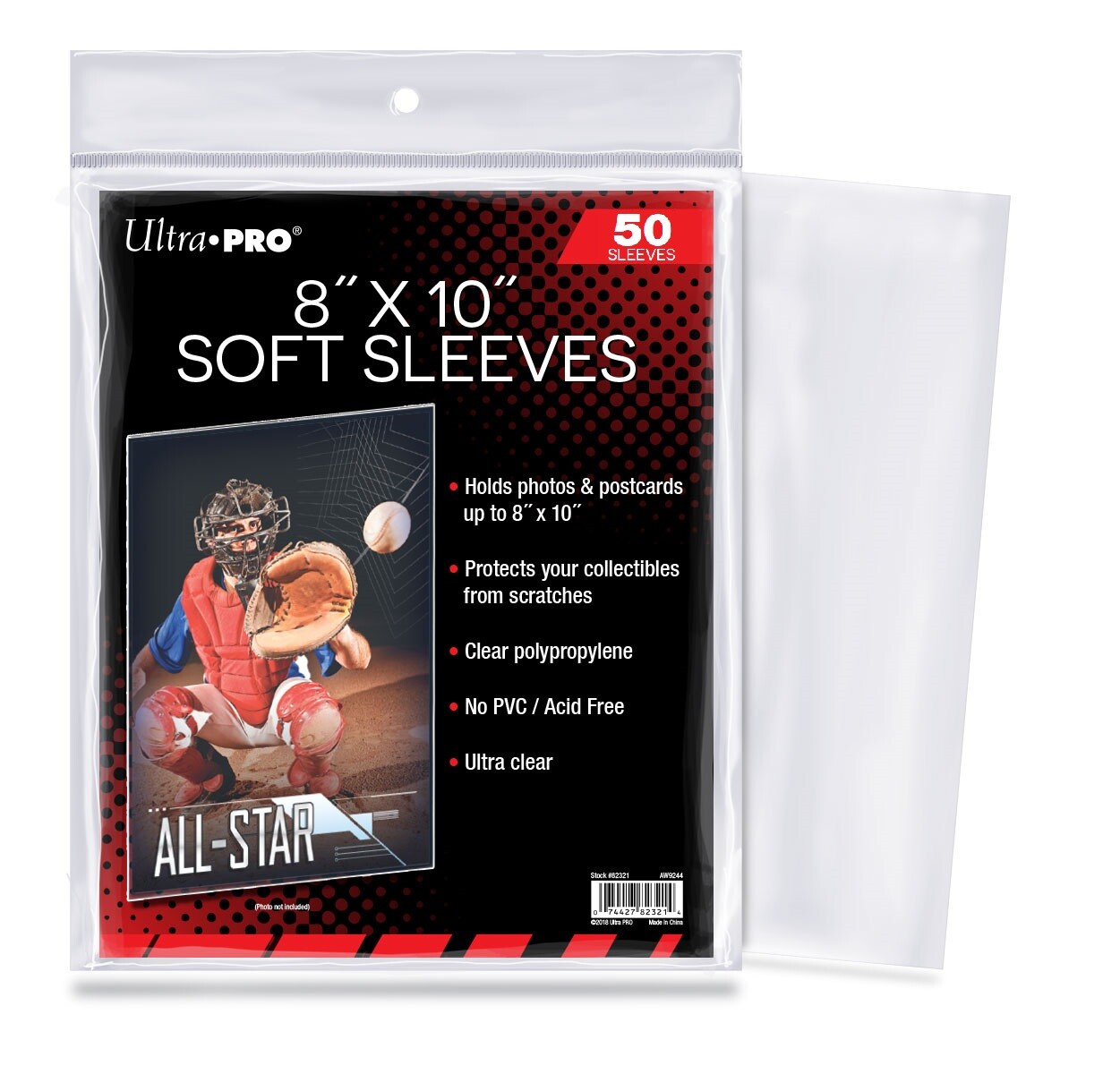 (50) Ultra Pro 8″ x 10″ Soft Photo / Card Sleeves 8×10 Acid Free Archive Safe