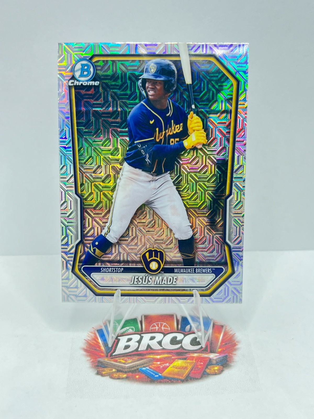 2026 Bowman Chrome Prospects #BCP-96 Jesus Made Mojo Refractor Milwaukee Brewers