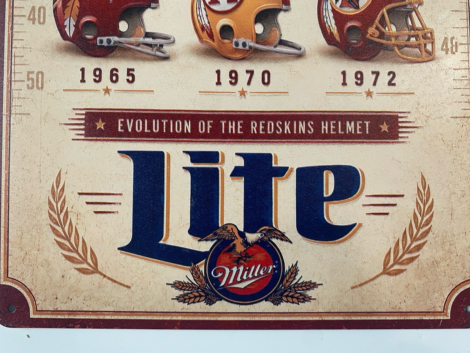 Washington Redskins – Miller Lite Beer Sign – Commanders – High Life Super Bowl