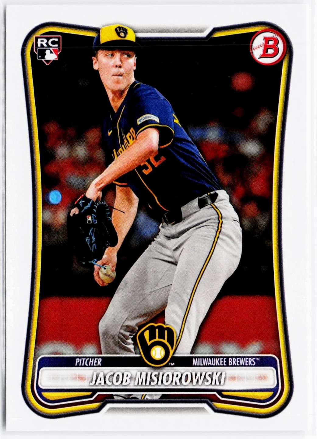⚾⚾2026 Bowman JACOB MISIOROWSKI Brewers Top Prospect RC ⚾⚾