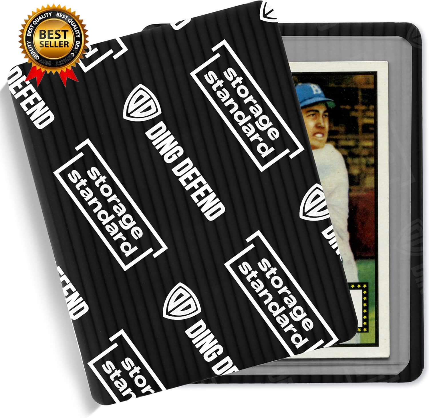 Ding Defend 110-Pack Trading Card Protector Shipping – 3.5 X 4.5 Inch Black Hobb
