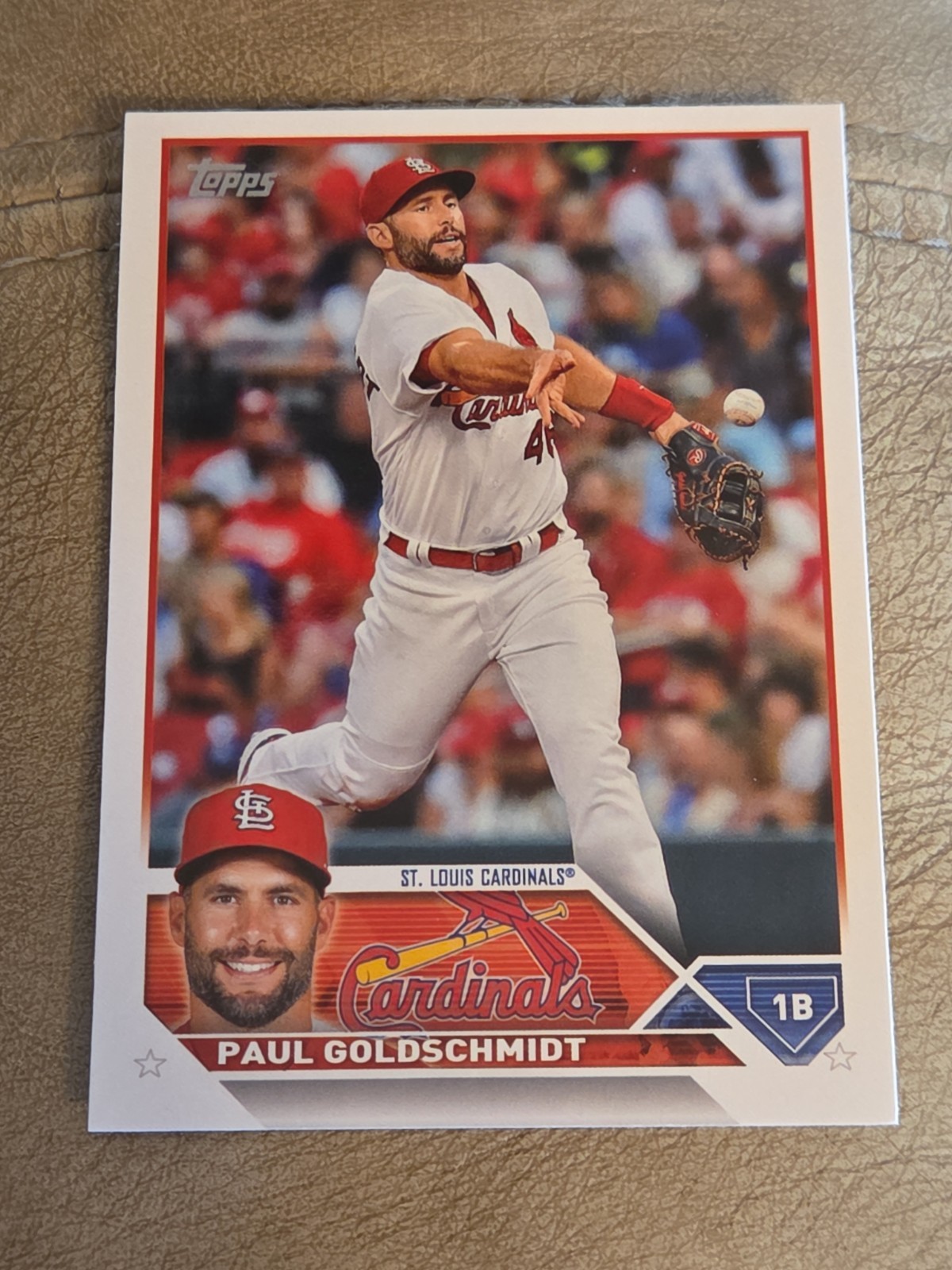 2023 Topps Series 1 PAUL GOLDSCHMIDT #100 St. Louis Cardinals