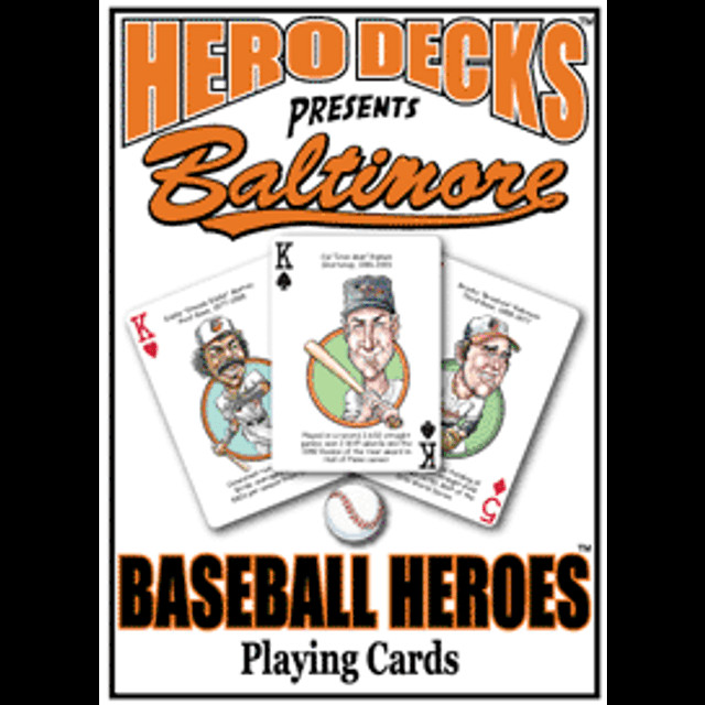MLB Baseball Hero Decks Caricature 52 Playing Cards rare custom Parody art
