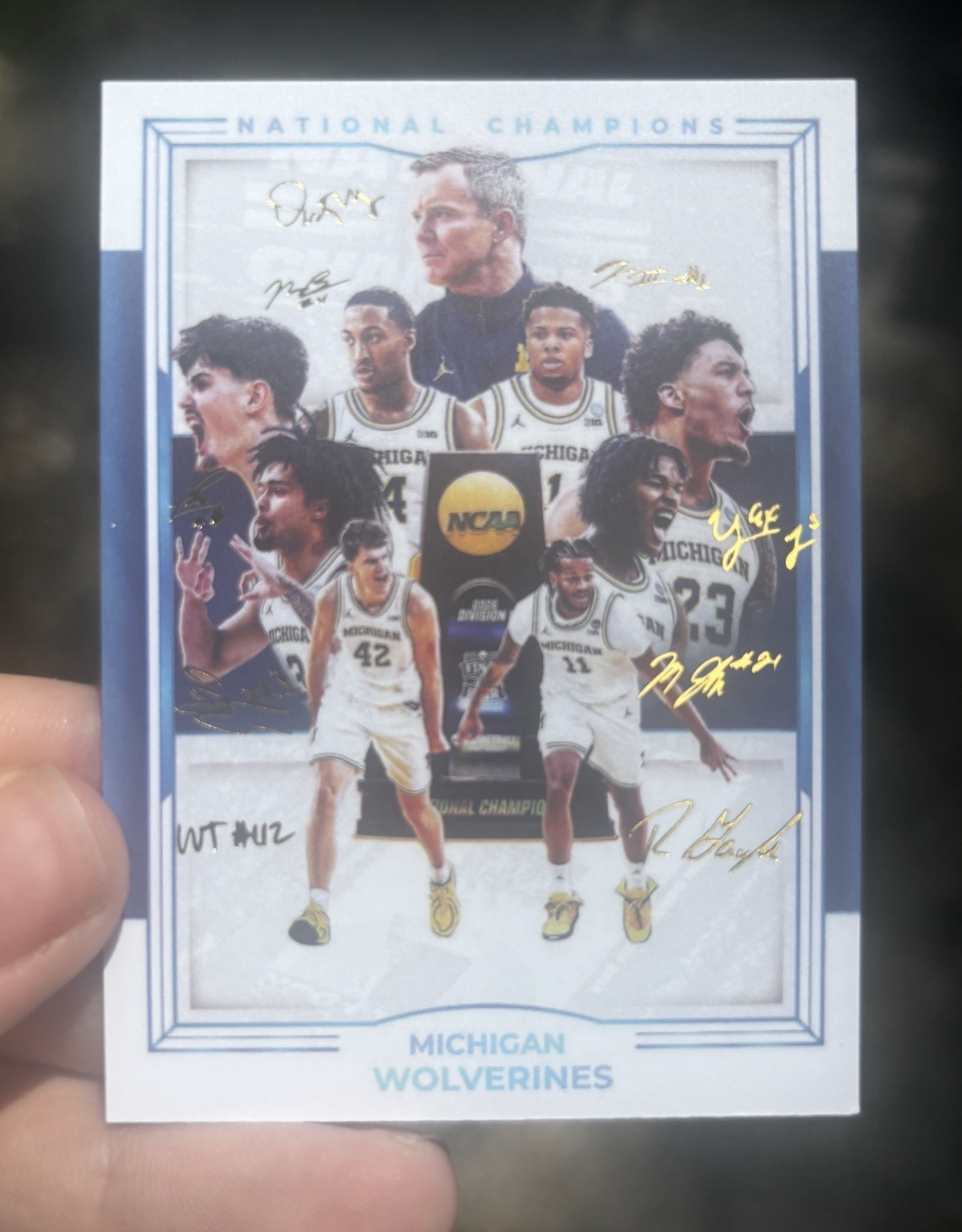 Aday Mara and Morez Johnson Jr Rookie Card Michigan Wolverines National Champs!