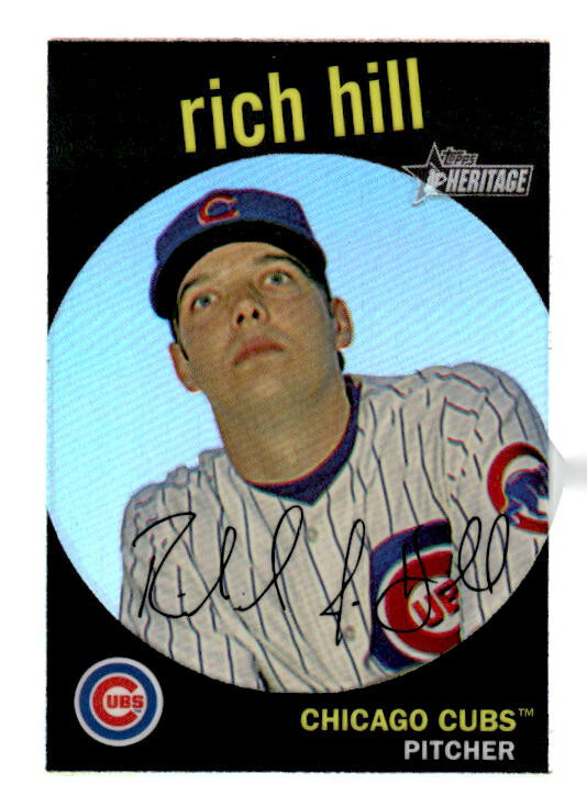2008 Topps Heritage Chrome Refractors #C152 Rich Hill SERIAL # 551/559