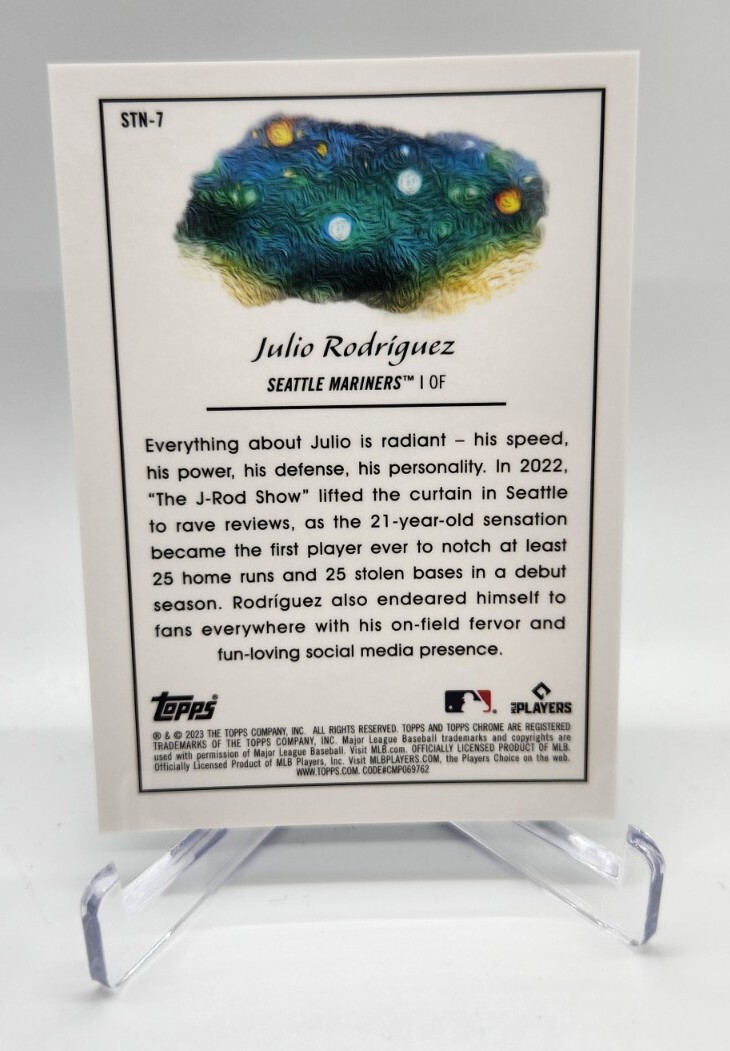 2023 Topps Cosmic Chrome Julio Rodriguez Stars in the Night STN-7 MLB Mariners 2