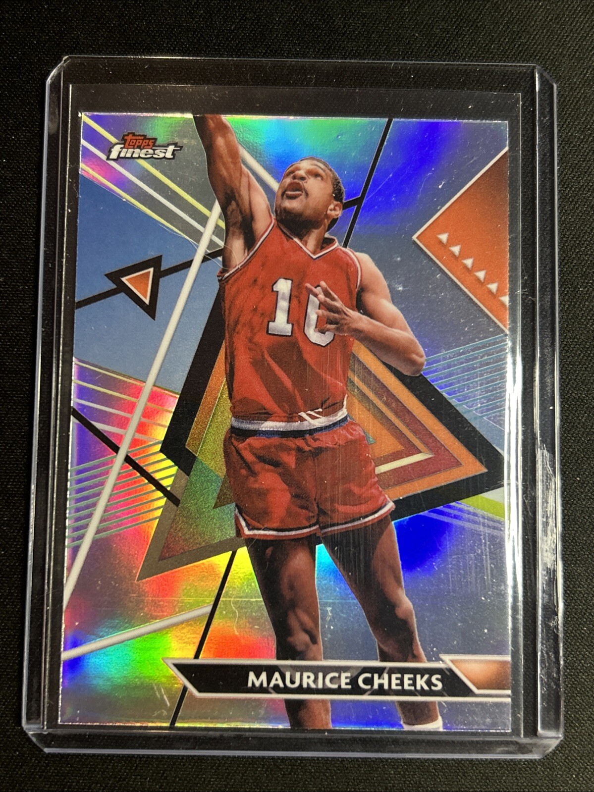 🔥Maurice Cheeks 2023-24 Topps Finest Silver Refractor #136 “Uncommon” SP 76ers
