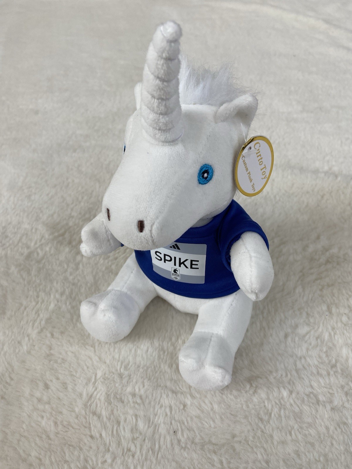 2025 Boston Marathon Official Mascot “Spike” Unicorn Plush Adidas Running Fan