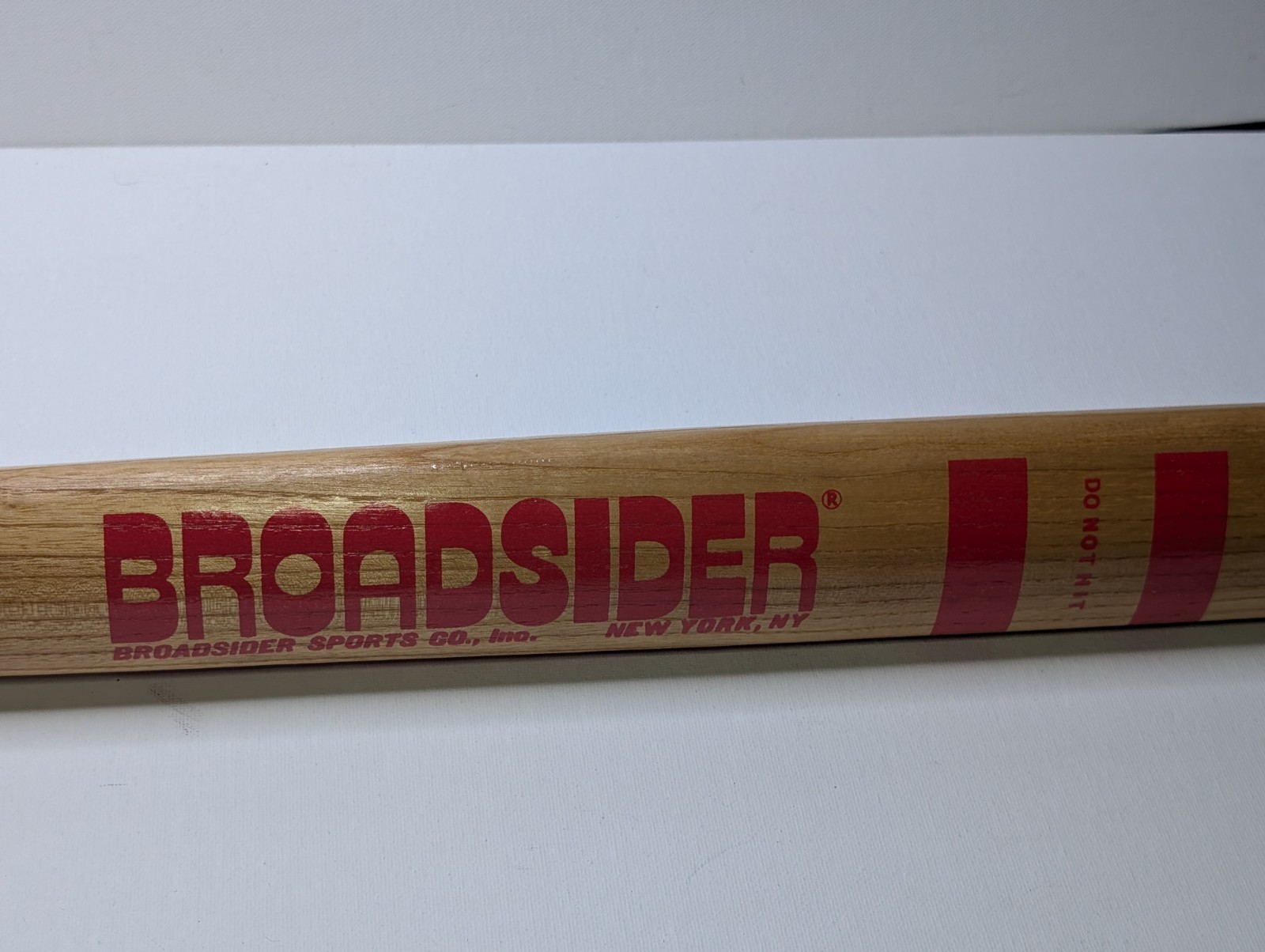 Vintage Broadsider Official Softball Bat 34″ Triangular Wood Bat New York RARE